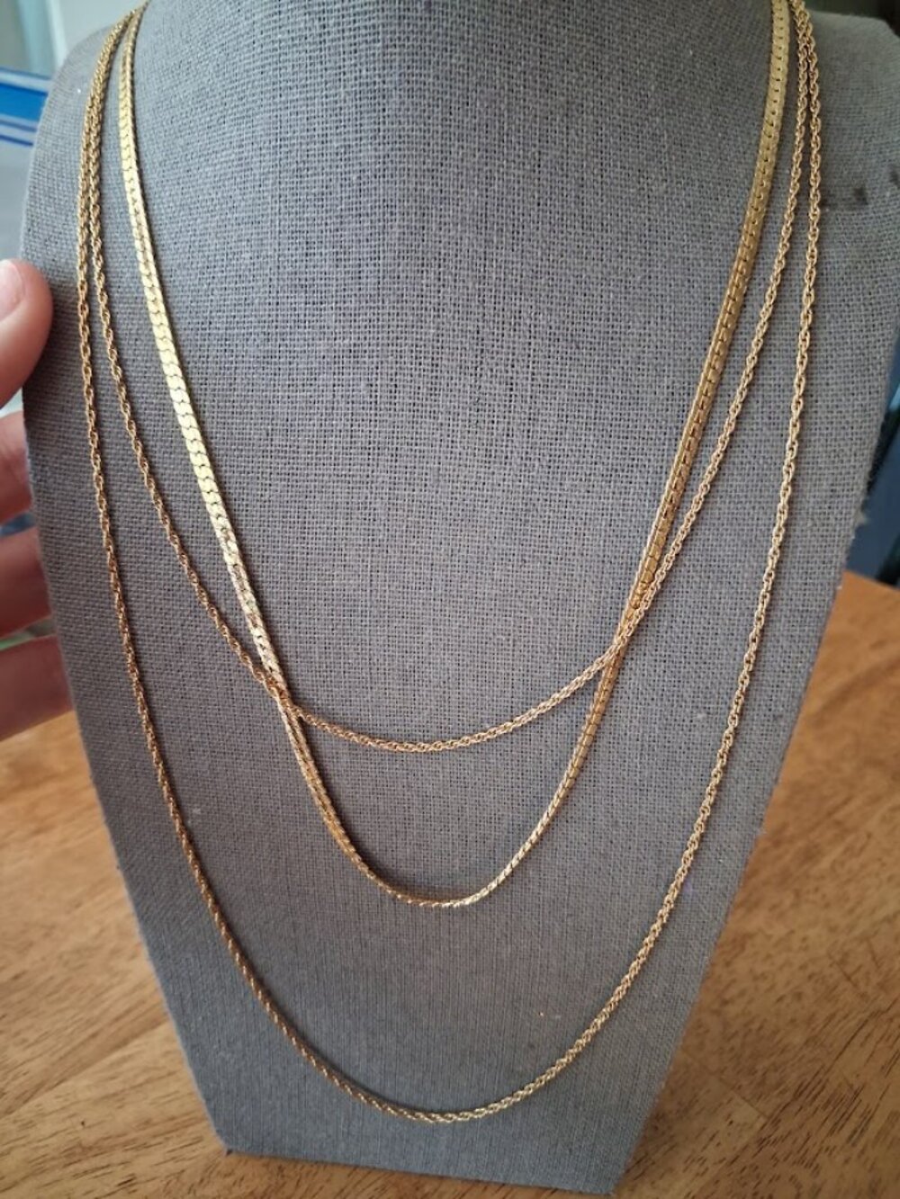 Multistrand Monet chain necklace - Picture 2 of 3